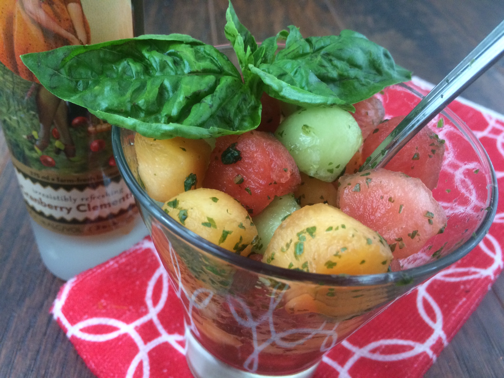 Booze Salad with Melon