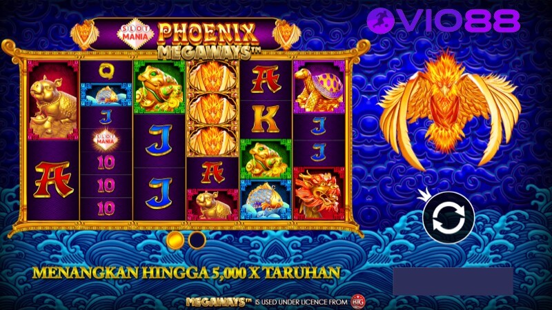 Layar Intro Slot Mania Phoenix Megaways