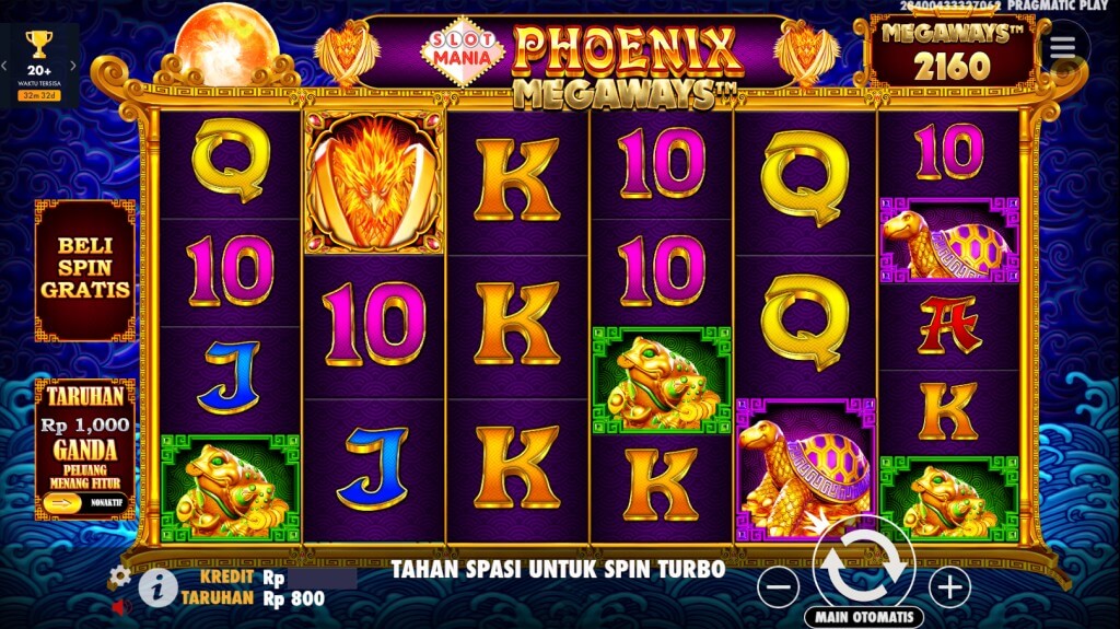 Permainan Dasar Slot Mania Phoenix Megaways