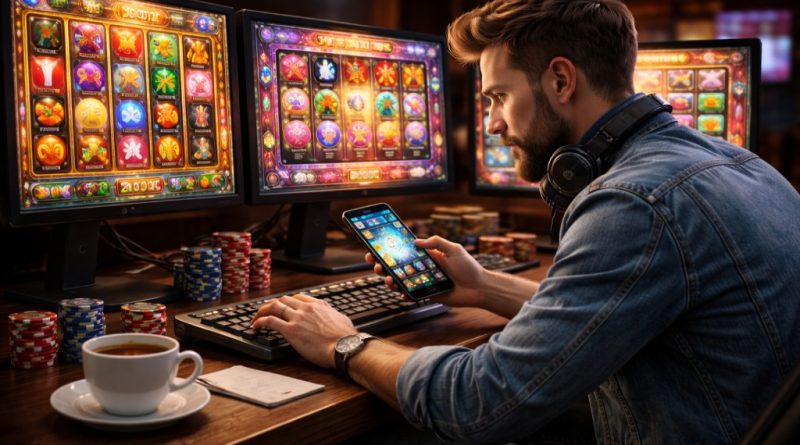 seorang pemain slot online